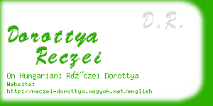 dorottya reczei business card